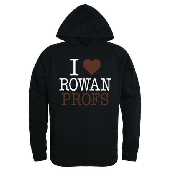 Rowan University I Love Hoodie, Black - Large
