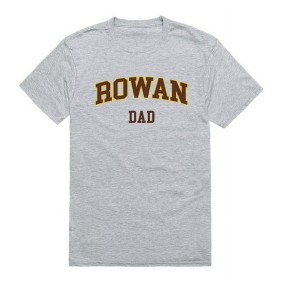 Rowan University Mens College Dad T-Shirt, Heather Gray - Extra Large