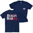 thumbnail image 1 of Patriotic 45102-Medium Rowdy Gentleman Mens Navy Blue Reagan Bush 84 T-Shirt, Navy Blue - Medium, 1 of 2