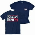 thumbnail image 1 of Rowdy Gentleman Mens Reagan Bush 84 T-Shirt, Navy Blue - Small, 1 of 1