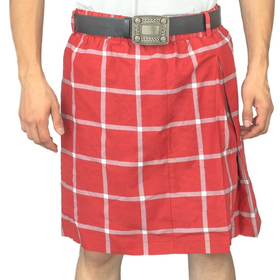 Costume Agent Rowdy Roddy Piper Hot Rod Fancy-Dress Costumes with Kilt Skirt and Belt for Child, Men S/M
