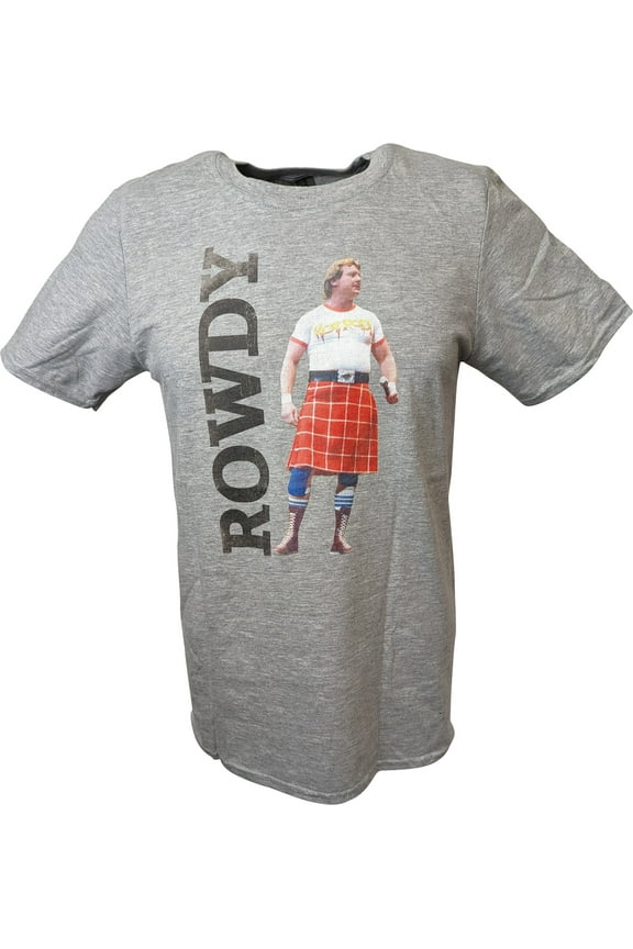 Rowdy Roddy Piper Legends Collection Mens Gray T-shirt L