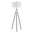 thumbnail image 1 of Rowe Floor Lamp in Black Metal, 1 of 8