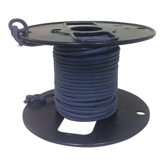 High-Voltage Lead Wire, HV, 16 AWG, 10kV DC, Black, Stranded, 50 ft