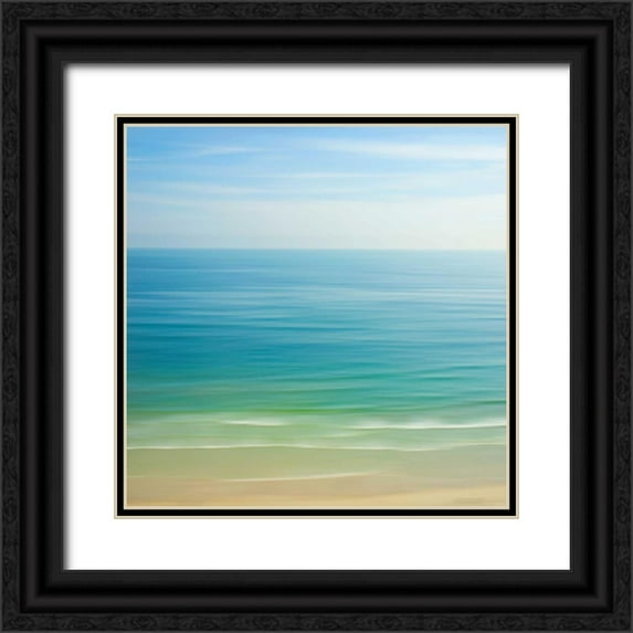 Rowell, David E 15x15 Black Ornate Wood Framed with Double Matting Museum Art Print Titled - Seacoast 121