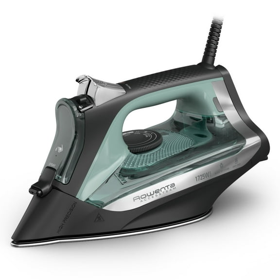 Rowenta Access Steam Iron, Fast Heat-Up, Stainless Steel Soleplate, 300 Active Micro-Stream Holes, Aqua, DW2364U1