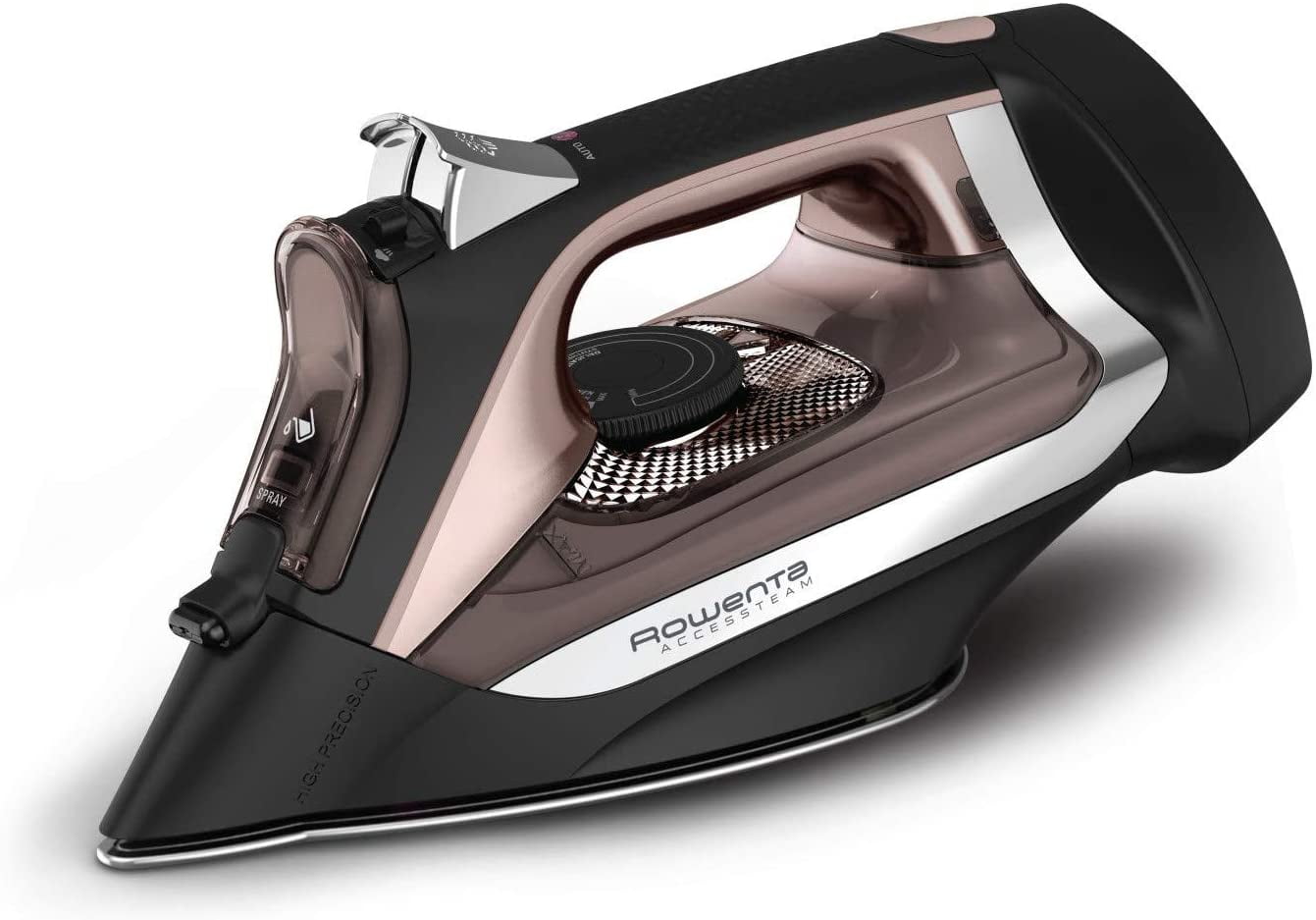 Rowenta AccessSteam Cordreel Steam Iron, Black