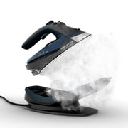 Rowenta Freemove Force 1600W Cordless Steam Iron with Stainless Steel Soleplate, Black & Blue
