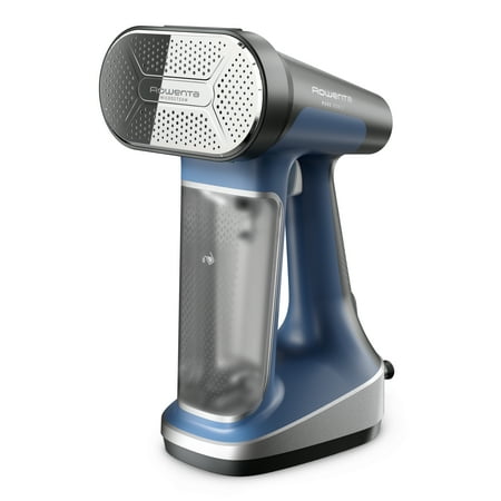 Rowenta Pure Force 2-in-1 Handheld Garment Steamer and Iron for Clothes, 1875W, 15-Second Heat Up, 7.1 Oz Water Tank, 12-Minutes of Continous Steam, Auto Shut-off, Blue DR8820U1