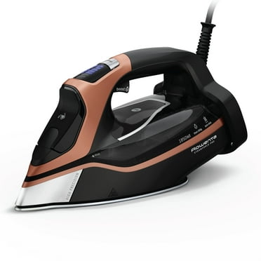 Rowenta Steam Force Iron for Clothes, Stainless Steel Soleplate, Smart Screen, Black and Copper, DW9580U1