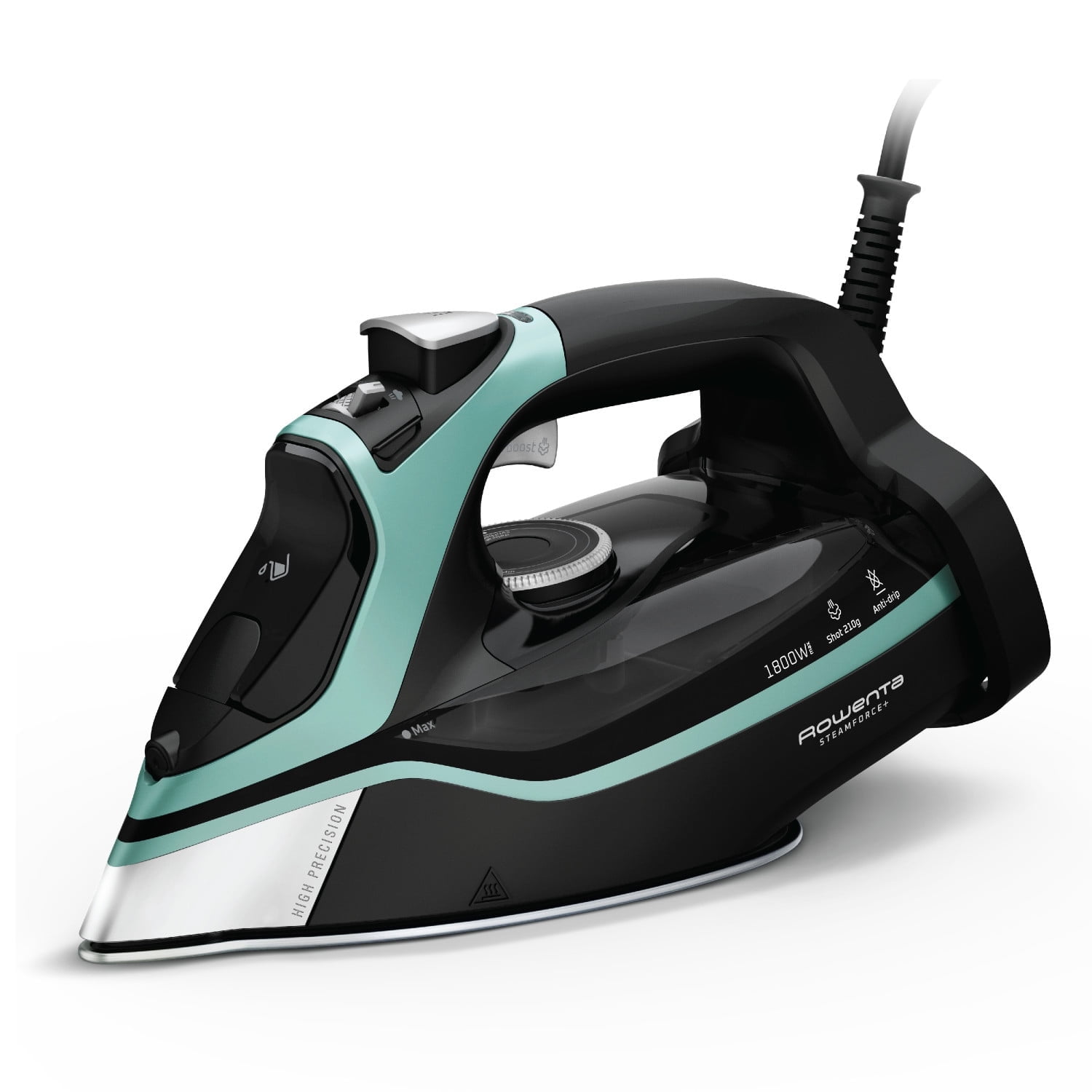 Rowenta Professional Steam Force Plus Iron Easy Performance Stainless Steel Soleplate DW9440 Walmart