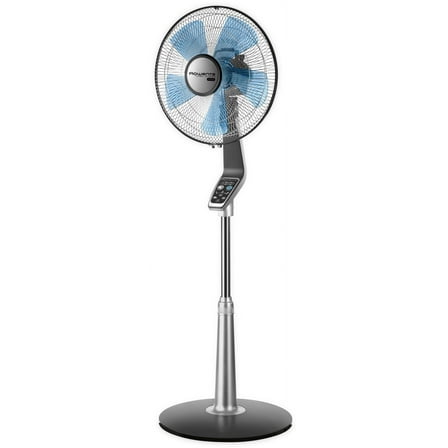 Rowenta Turbo Silence Standing Floor Fan with Remote, 53 Inch, Portable, 5 Speeds, VU5670