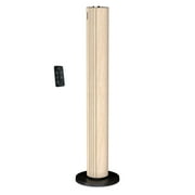 Rowenta Urban Cool Silent Tower Fan with 3 Speeds, Remote Control, Black & Wood, VU6770