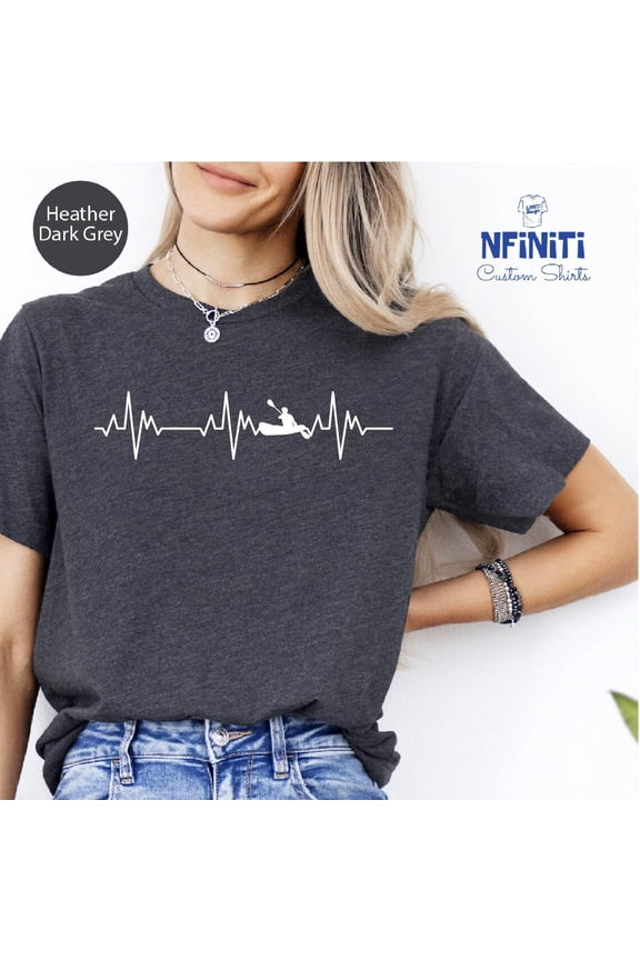 Rower Heartbeat T-Shirt: Rowing Lover Gift All Size S-5Xl
