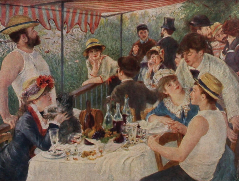 Rowers at Luncheon Canvas Art - Pierre-Auguste Renoir (18 x 24)