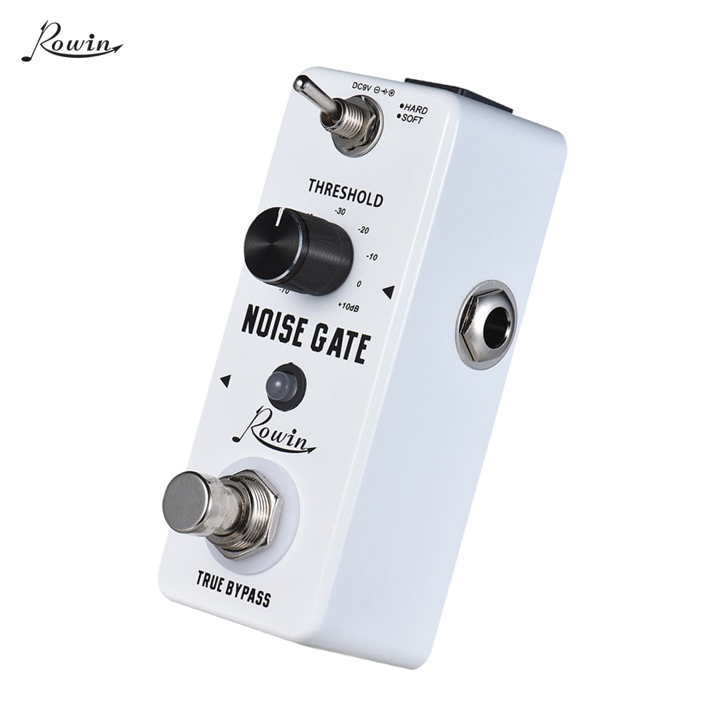 Rowin Effect Pedal,2 Modes Aluminum Reduction Pedal 2 Modes Aluminum Alloy Shell Noise Reduction Laoshe Qudai Alloy Shel Noise Shel Noise Bypass