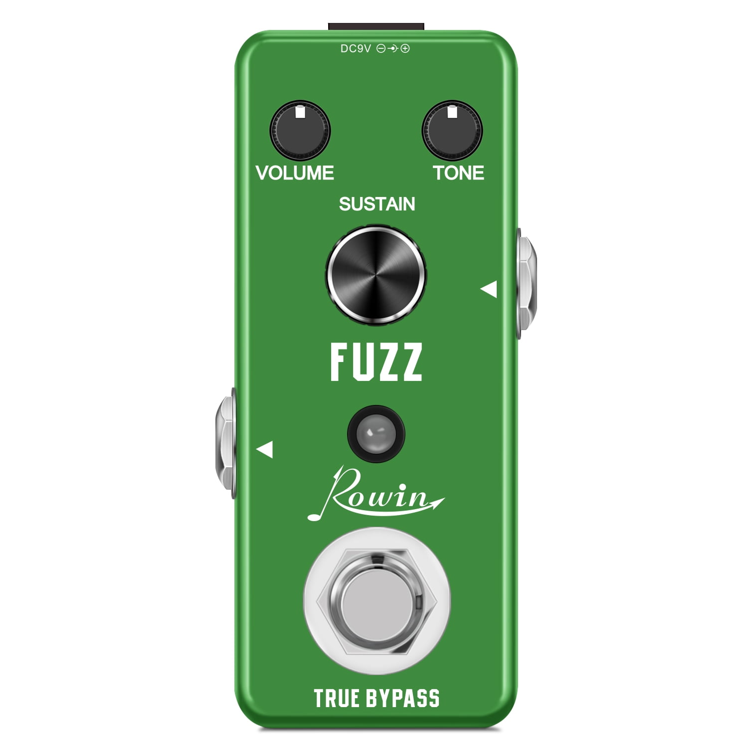 Rowin Fuzz Pedal Classic Distortion Fuzz Guitar Effect Pedal for Electric Guitar Bass True Bypass LEF-306