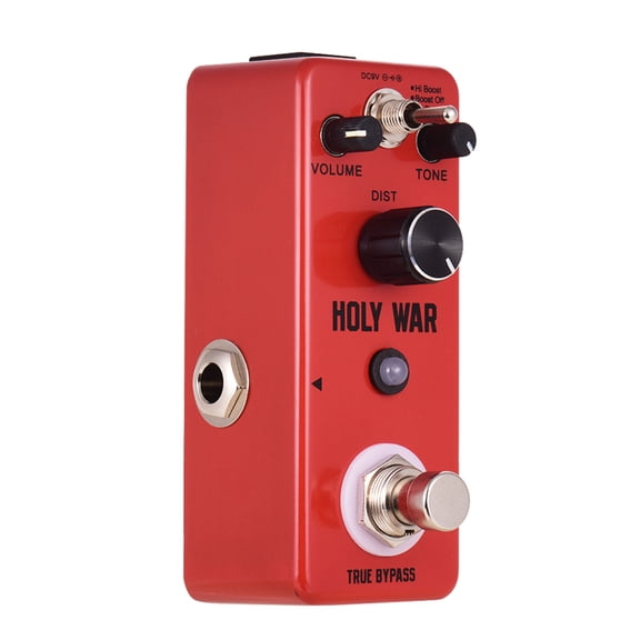 Rowin HOLY WAR Analog Heavy Metal Distortion Guitar Effect Pedal 3 Working Mode Aluminum Alloy Shell True Bypass