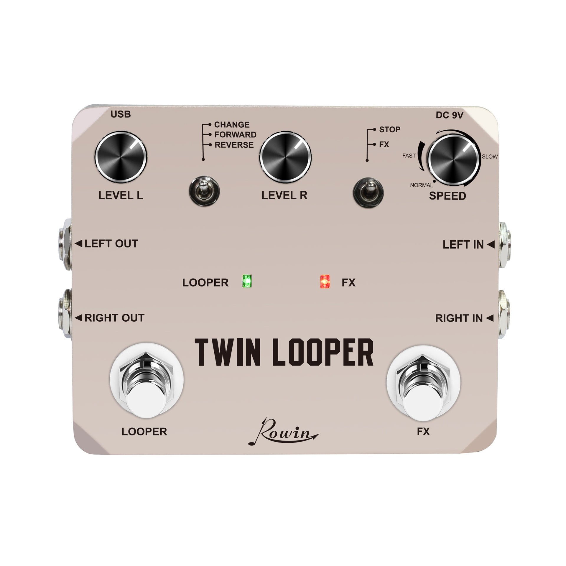 Rowin Looper Electric Guitar Effect Pedal Loop Station 11 Types