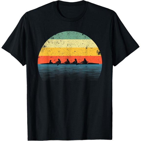 Rowing Art For Men Women Row Team Crew Boat Rower Coxswain T-Shirt