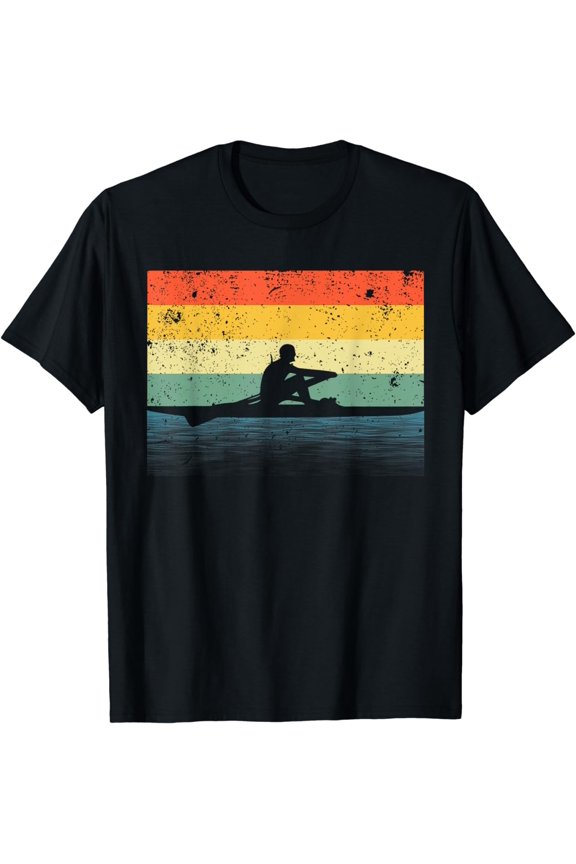 Rowing Art For Men Women Row Team Crew Boat Rower Coxswain T-Shirt