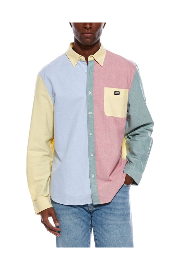 mens Classic Color Block Shirt, l