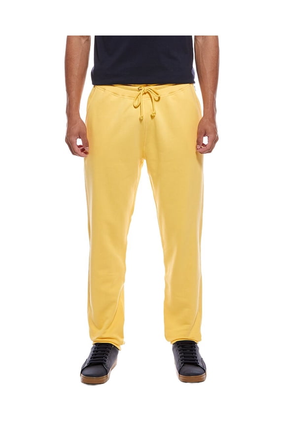 mens  Fleece Sweatpant, XL, Yellow