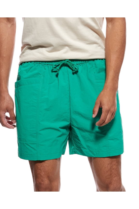 mens Rip Stop Nylon Draw Short, XXL, Green
