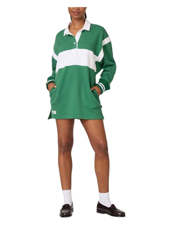 womens Stripe Rugby Dress, m
