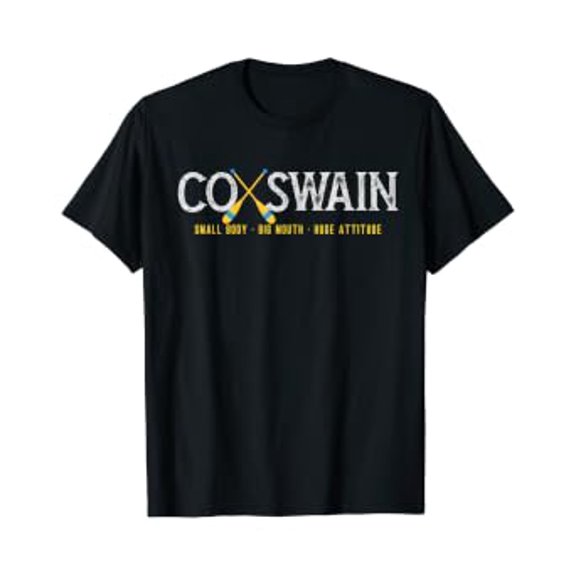 Rowing Crew Coxswain Steersman - Small Body Huge Mouth T-Shirt