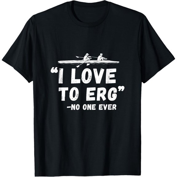 Rowing ERG Rower Crew Boat Coxswain Sports T-Shirt