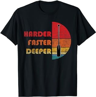 Rowing Harder Faster Deeper Dragon Boat Racing T-Shirt - Walmart.com