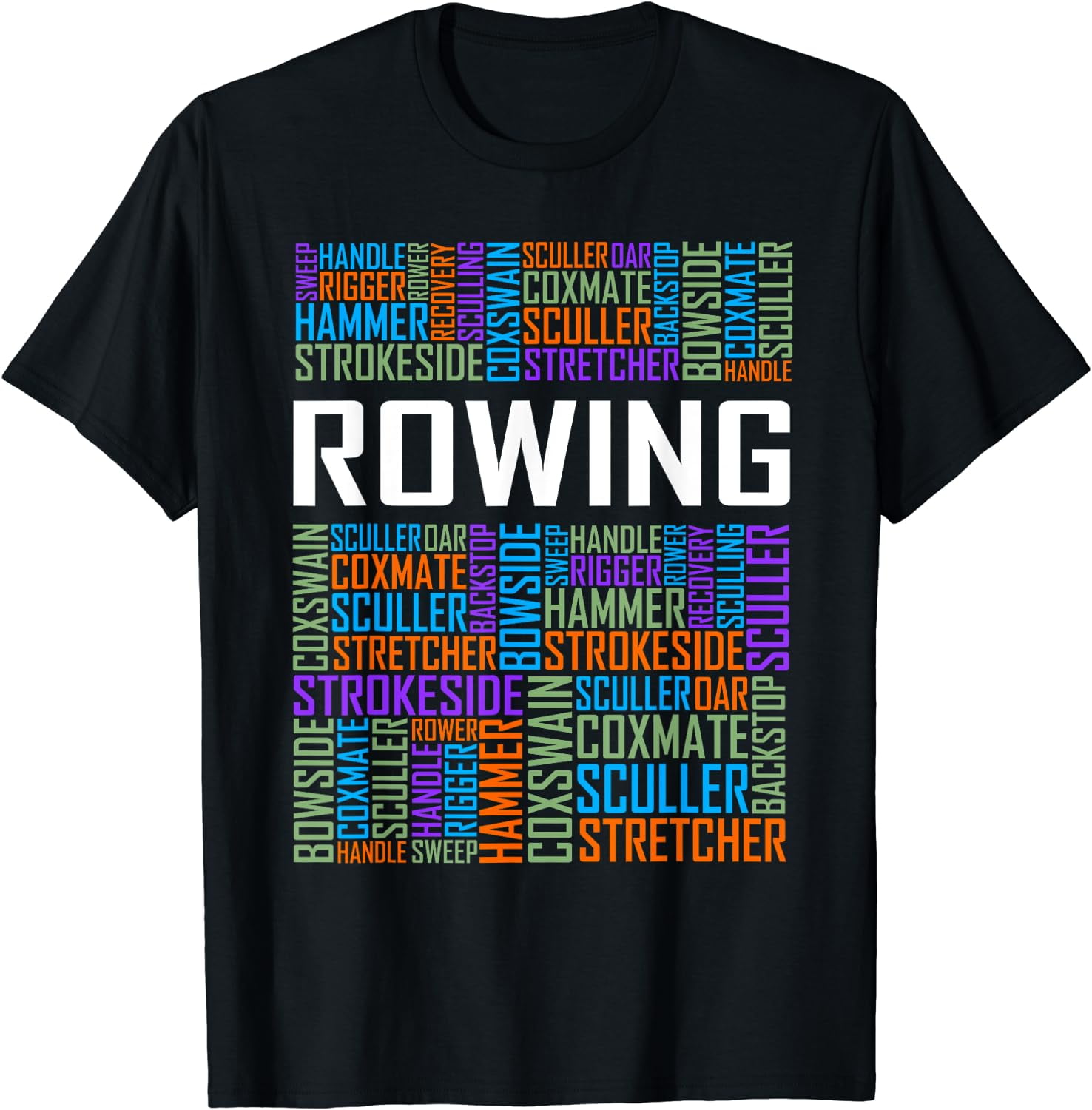 Rowing Lover Words Gifts Kayak Team Crew Rower Gifts TShirt
