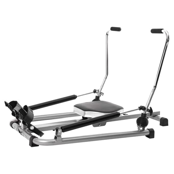 Rowing Machine Hydraulic Rower with Adjustable Resistance Compact Home Exercise Equipment for Family Fitness