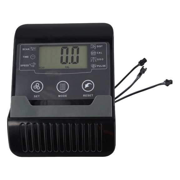 Rowing Machine LCD Monitor Speedometer Counter Display Replacement Part with Time Speed Distance Calories Tracking for Fitness Equipment Black