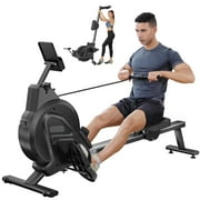 Rowing Machine, Neche Magnetic Rower Machine, Max 350lb Weight Capacity with 16 Resistance Levels Quiet for Home Workout