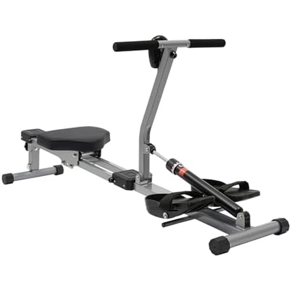 Rowing Machine, Professional Compact Rowing Machine with 12 Levels of Resistance, 3 Adjustable Height and LED Meter, Foldable Hydraulic Rower for Home and Gym Use, Sports Fields