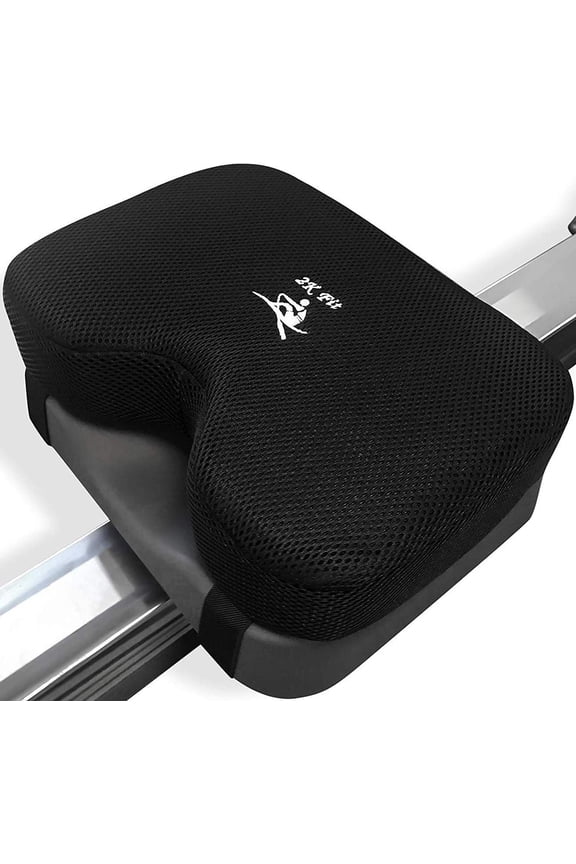 Rowing Machine Seat Cushion (Model 2) for the Concept 2 Rowing Machine with Custom Memory Foam, Washable Cover, and Straps- Concept 2 Rower, Recumbent Stationary Bike, WatterRower Seat Pad