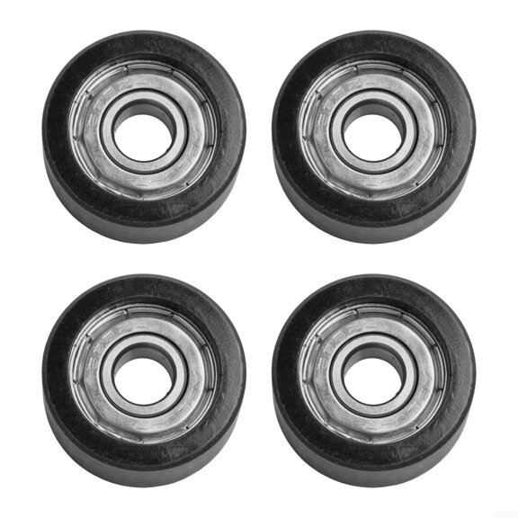 Rowing Machine Seat Wheel Replacement 4-Pack 27mm Diameter Bearings Nylon Steel