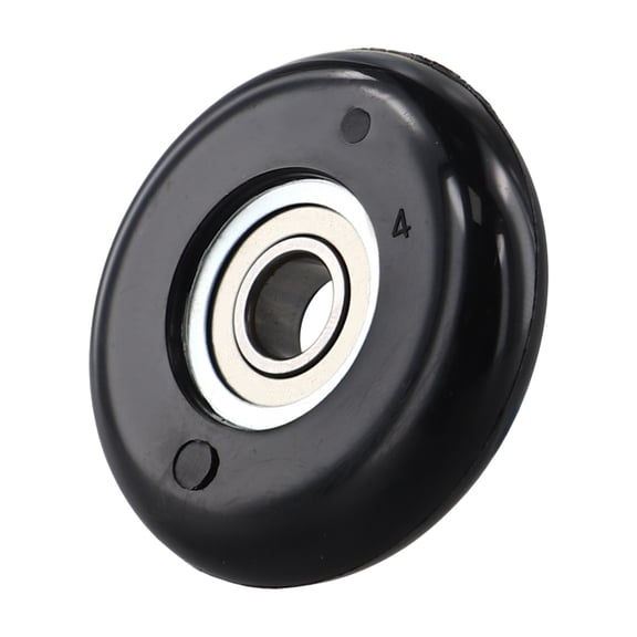 Rowing Machine Seat Wheel with Bearing 8×43×11mm Replacement Roller for Fitness Equipment, Strength Nylon and Steel Gliding Wheel, Black, 1pc