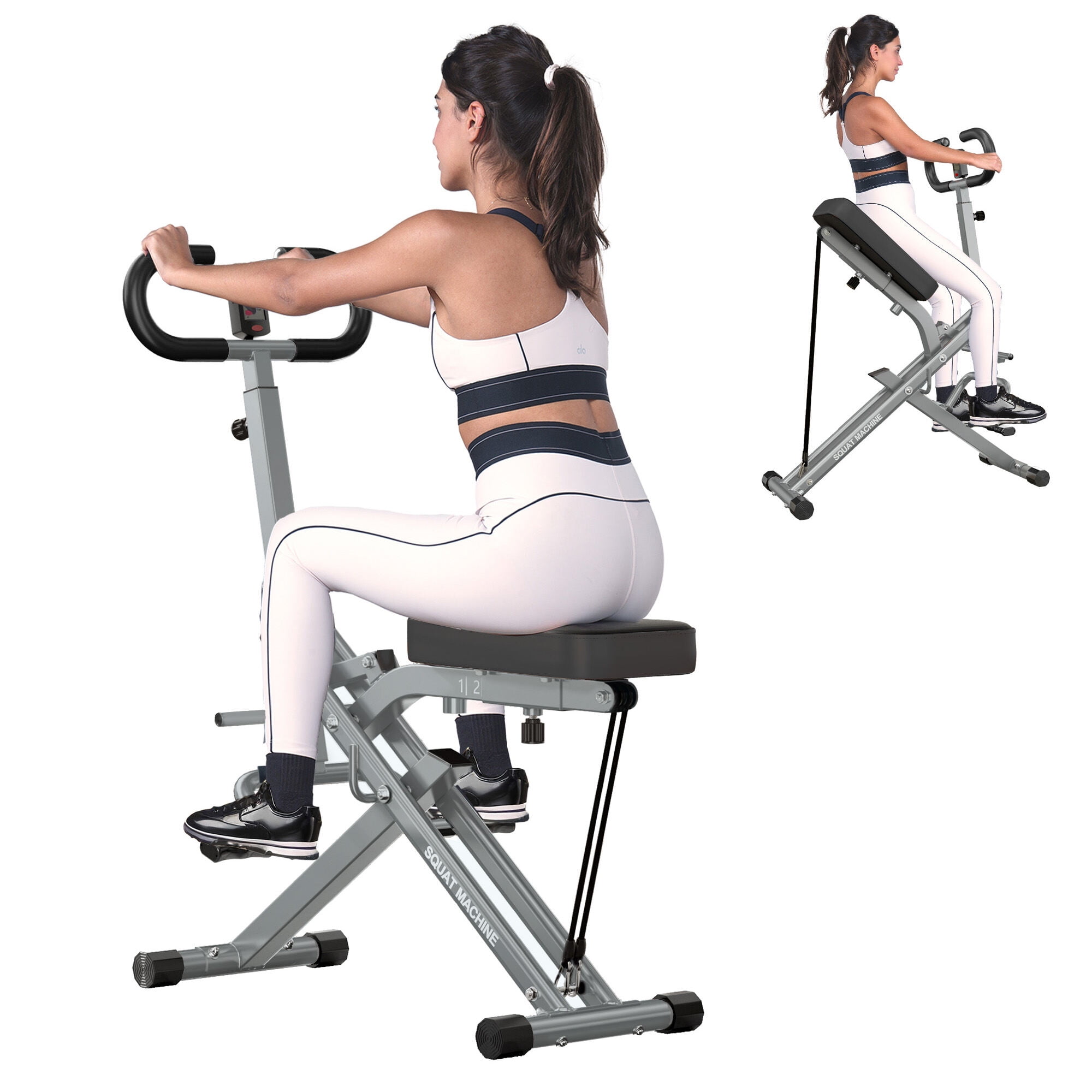 Rowing Machine Squat Machine for Home Gym, Squat Rowing Machine with ...