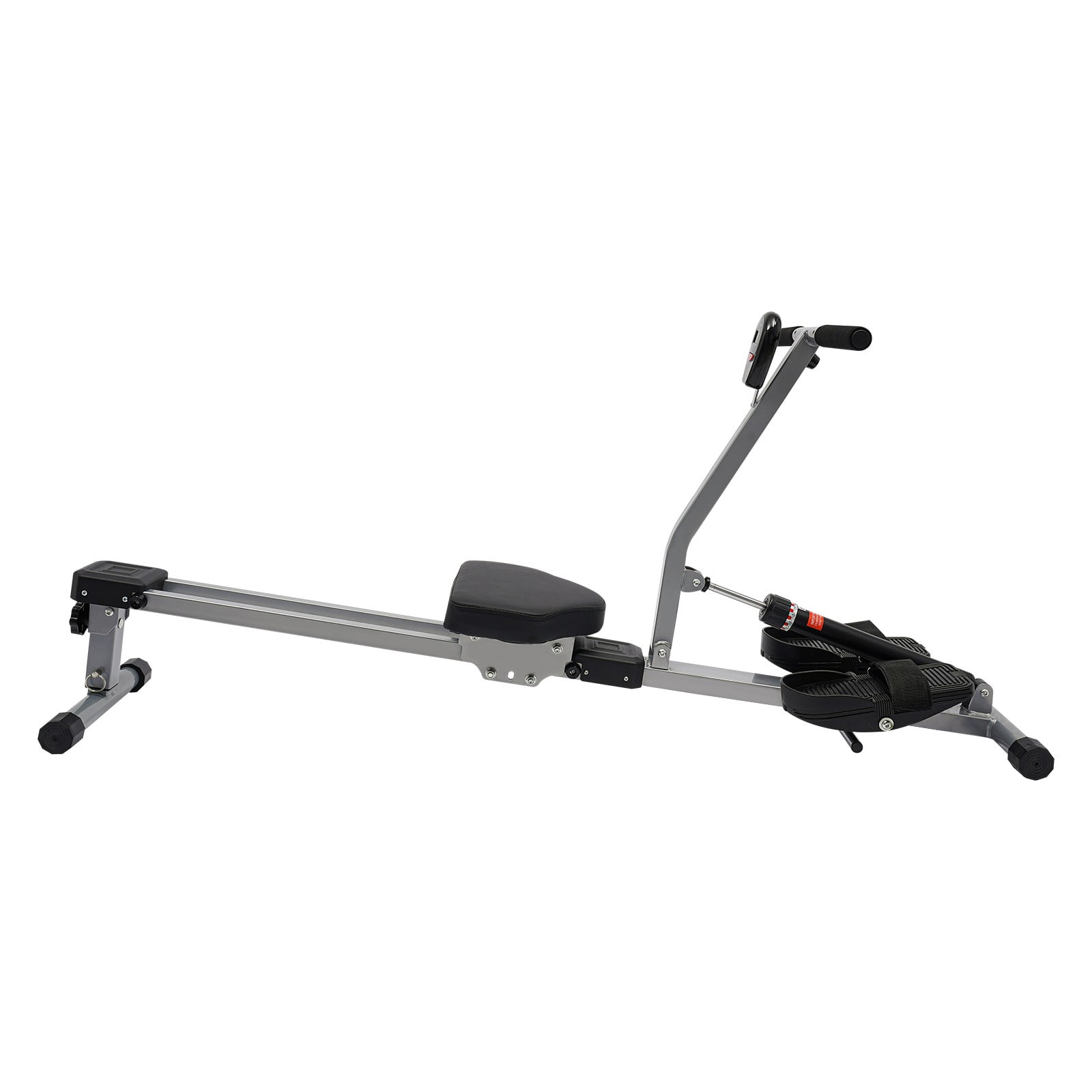 Rowing Machines, Dual Rail Hydraulic Rowing Machine, Liquid Resistance Rower with LED Display, for Home Gym, Full Body Workout, Tracks Time, Strokes, Calories, Durable Build