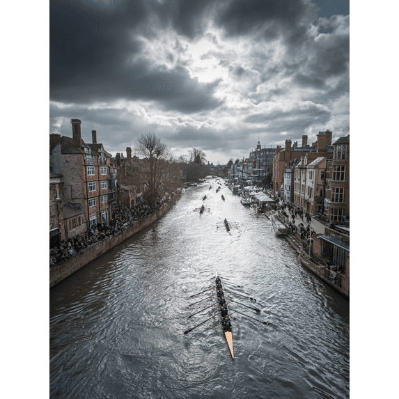 Rowing Race Canvas Print Wall Art for Living Room Bedroom Dining Room Office Kitchen Hallway Bathroom Study Decor