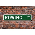 thumbnail image 1 of Rowing Rowing Sign Rowing Fan Rowing Participant Rowing Gift Fixed Oar Rowing Rower Gift Metal Aluminum Sign - Size: 16 x 4 Inches, 1 of 4
