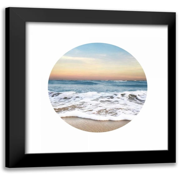 Rowland, Joseph 12x12 Black Modern Framed Museum Art Print Titled - Waves To Sea 1