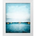 thumbnail image 1 of Rowland, Joseph 12x14 White Modern Wood Framed Museum Art Print Titled - Seaview Painted Sailboats, 1 of 4