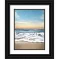 thumbnail image 1 of Rowland, Joseph 14x18 Black Ornate Wood Framed with Double Matting Museum Art Print Titled - Sunrising Wave Curl, 1 of 4