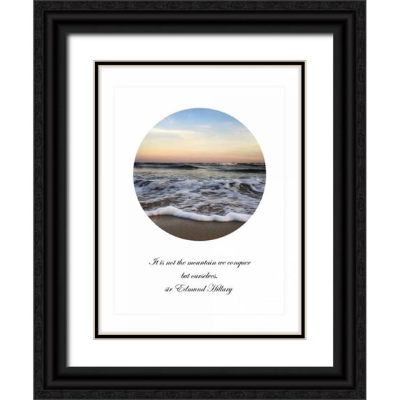 Rowland, Joseph 15x18 Black Ornate Wood Framed with Double Matting Museum Art Print Titled - It Is Not The Mountain