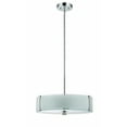 thumbnail image 1 of F9515-80-Sunset Lighting-Rowley - 52 Inch 96W 3 LED Pendant  Bright Satin Nickel Finish with Acid, 1 of 2
