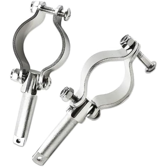 Rowlock Oarlock 316 Stainless Steel Heavy Duty, Corrosion-Resistant, Ideal for Boats, Yachts, and Marines (2 Pcs) (Clamp-On Oarlocks)$$Watercraft